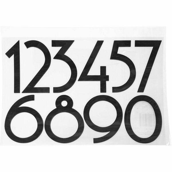 Barska 4 inch Modern Number Waterproof Sticker, 0-9, 4 Sets AF13714